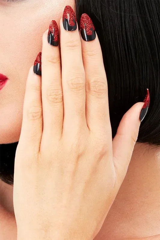 12 Blutige Künstliche Nägel Mit Klebervampire
