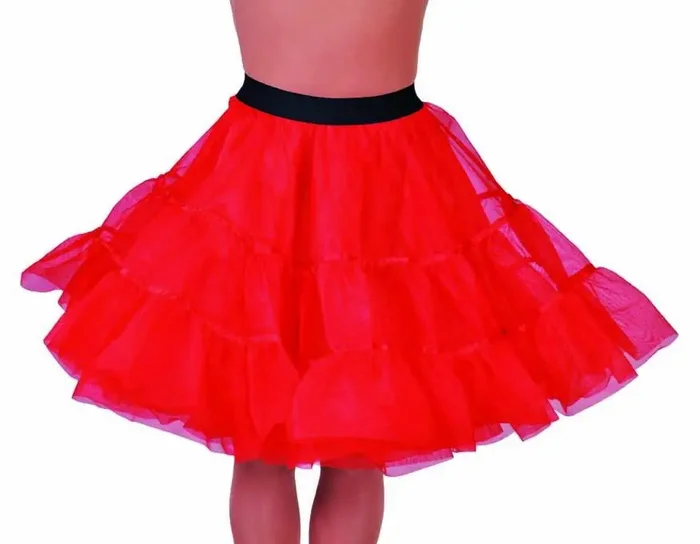 1950er Jahre Petticoat Rot Damen