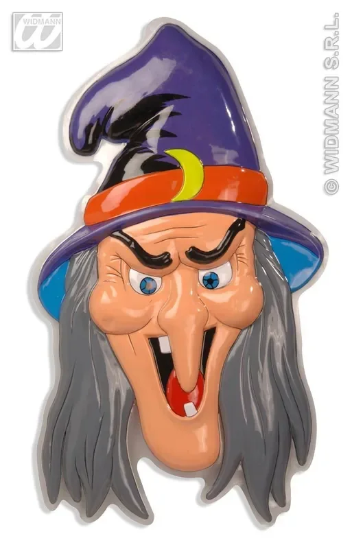 3d Decoratie Heks Met Hoed 91x51cm