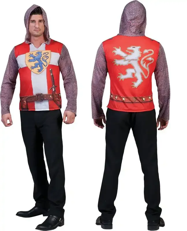3d Shirt Ridder Man Kostuum
