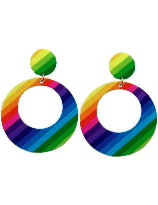 60s Oorbellen Regenboog