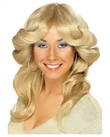 70er Jahre Perücke Agnetha blond
