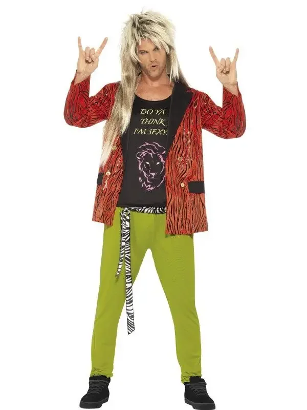 80er Glamrocker Herrenkostüm
