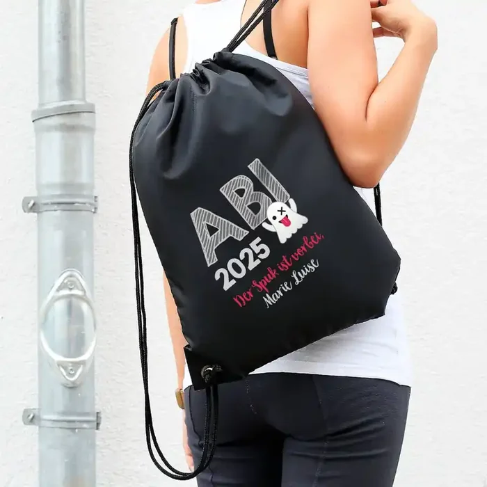 Abi-Bag – der coole Rucksack zum Abitur mit Ihrem Namen personalisiert