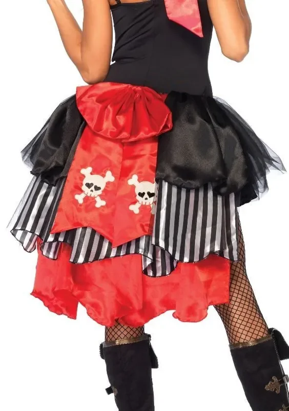 Afneembare Piraten Rok Met Doodshoofden Vrouw