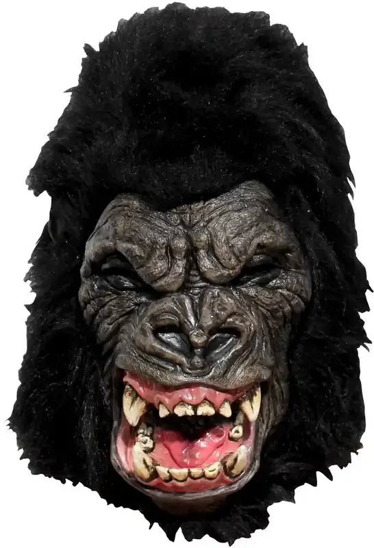 Aggressive Brüllende Gorilla -Maske