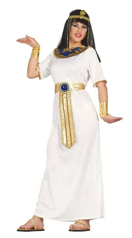 Ägyptische Königin Nefertiti Weiß Damenkostüm