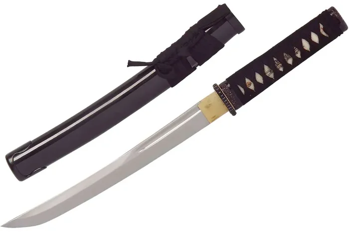 Aikuchi Tanto John Lee – Handgeschmiedetes Samuraimesser aus 1045 Kohlenstoffstahl mit Rochenhaut-Griff und Sammlerbox