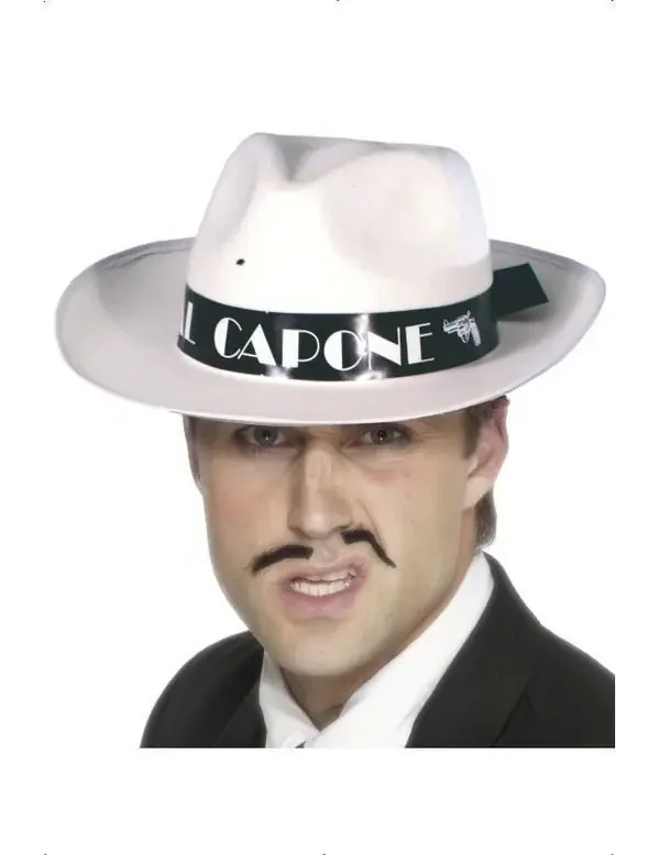 Al Capone Witte Vilten Hoed Volwassen