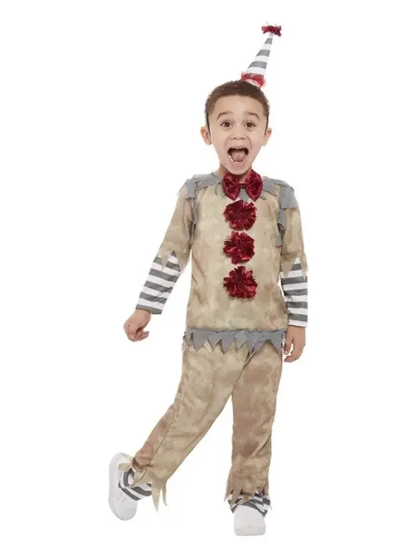 Alt -Fashionierter Clown Kostüm für Kinder