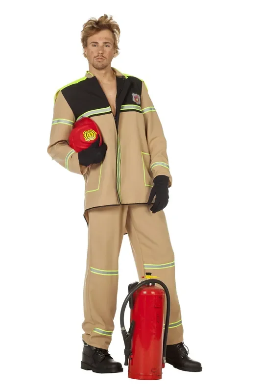 Amerikaanse Brandweer Man Kostuum