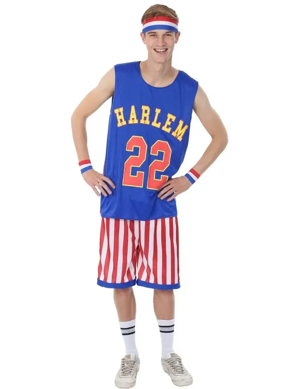 Amerikaner Basketball Harlem Globetrotters Herrenkostüm