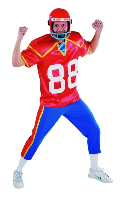 Amerikanischer Fußballweitempfänger Herrenkostüm