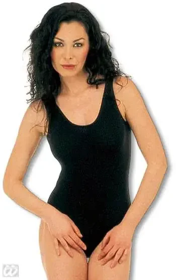 Ärmelloser Damenbody schwarz S