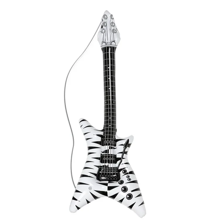Aufblasbare Gitarre Im Zebra-Look