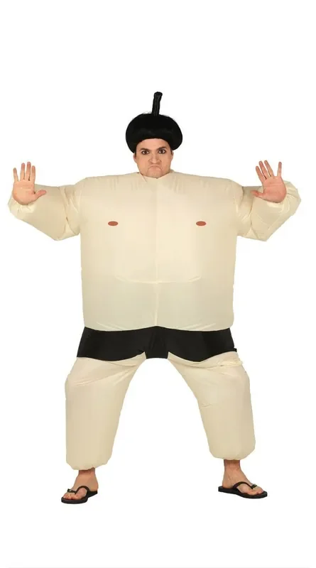Aufblasbarer Japanischer Sumo Wrestler Sato Herrenkostüm