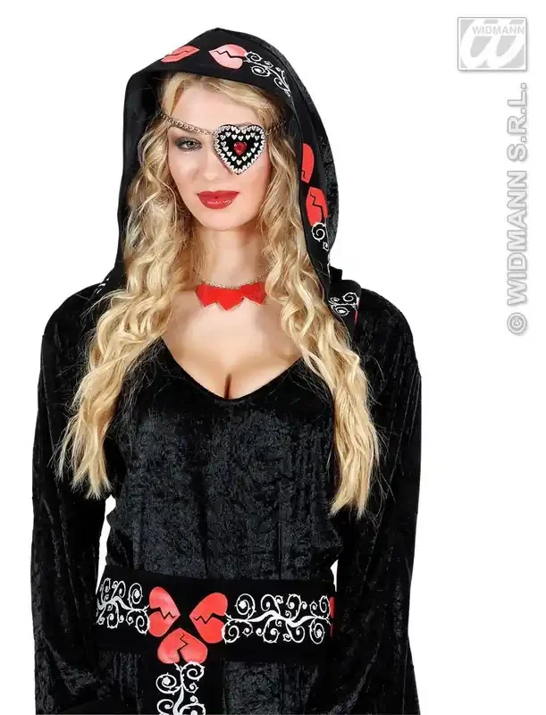 Augenklappe Herz Mit Perlen