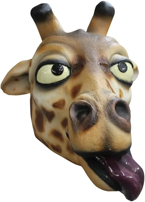 Betrunkene Giraffenmaske