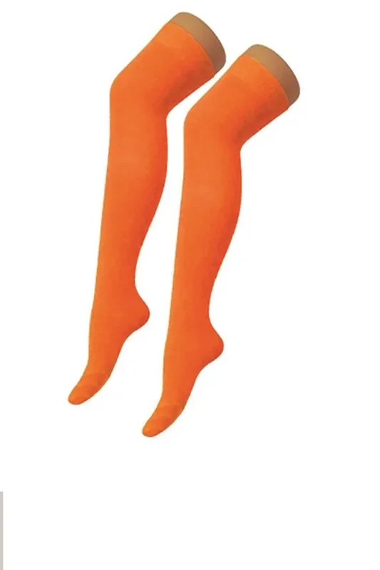 Bierpartystrümpfe Orange Dirndl Sonja