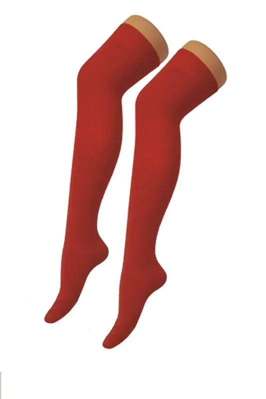 Bierpartystrümpfe Rot Dirndl Laura