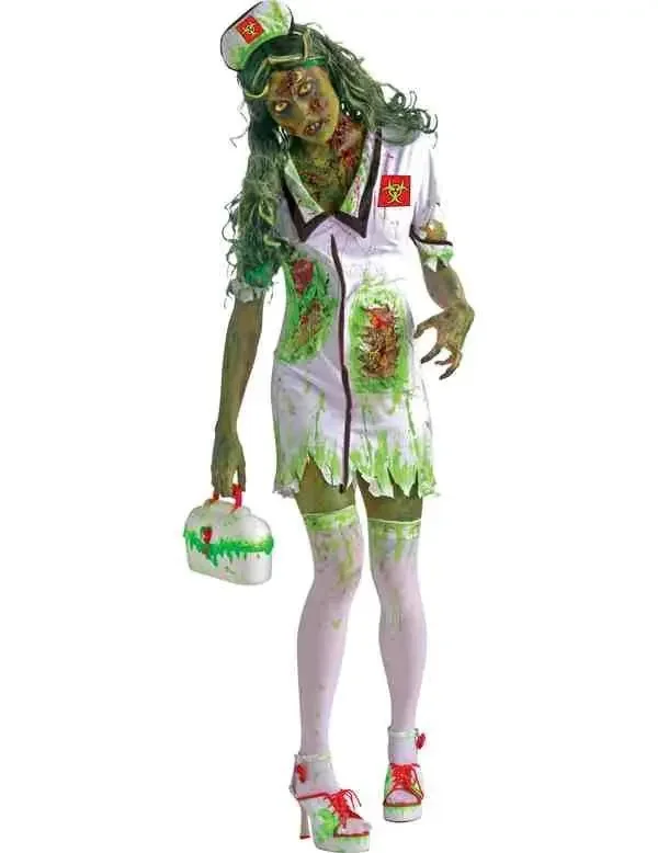 Biohazard Verpleegster Vrouw Kostuum