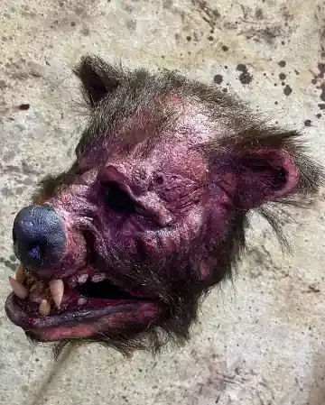 Blutige Roadkill Teddybär Maske