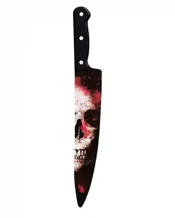 Blutiges Totenkopf Chef Messer