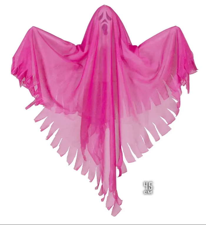 Deco Fluoreszierende Rosa Geister, 45 Zentimeter