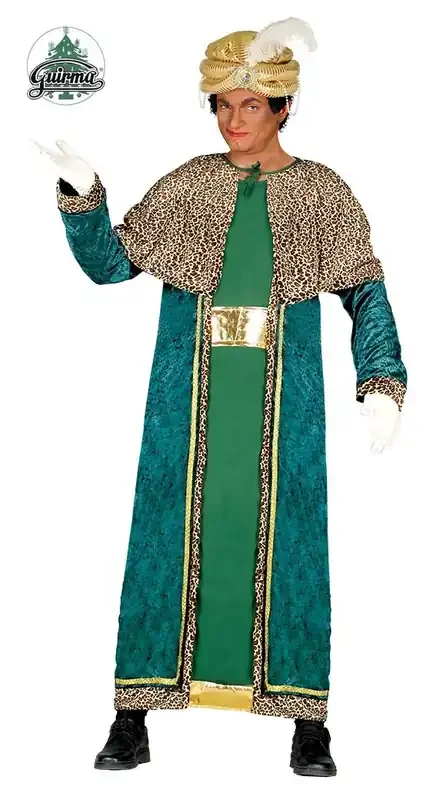 Drei Könige Grün Herrenkostüm