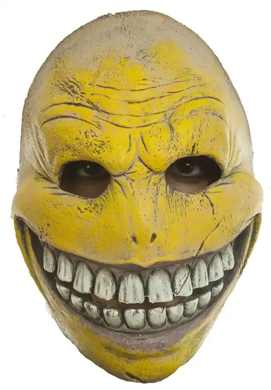 Dumme Grinsende Smiley -Maske