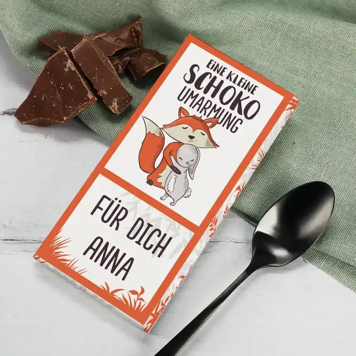 Eine kleine Schoko-Umarmung – 100g Schokolade