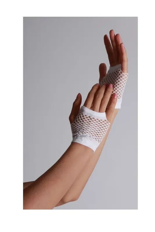 Fingerlose Handschuhe Kurzer Netzstrumpfhoset