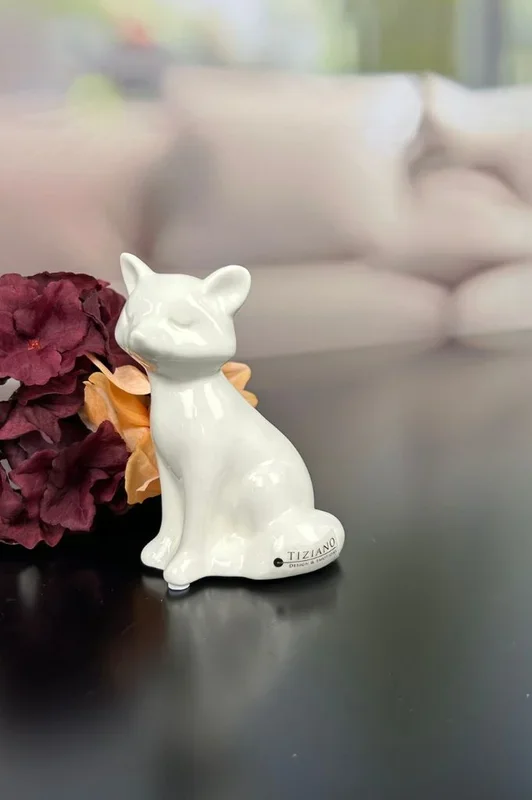 Fuchskind Roxy sitzend grade 12,5cm creme-weiß