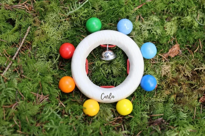 Greifling Perlen mit Namen