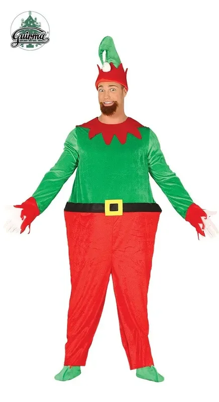 Große Weihnachten Elf Herrenkostüm
