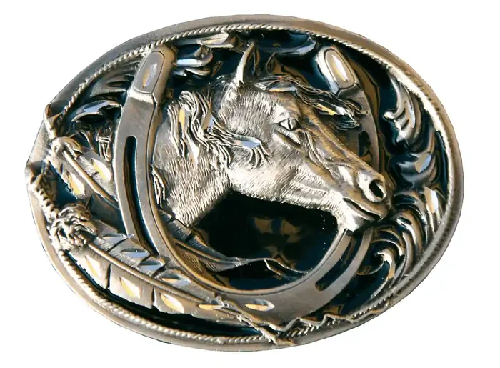 Gürtelschnalle Running Horse