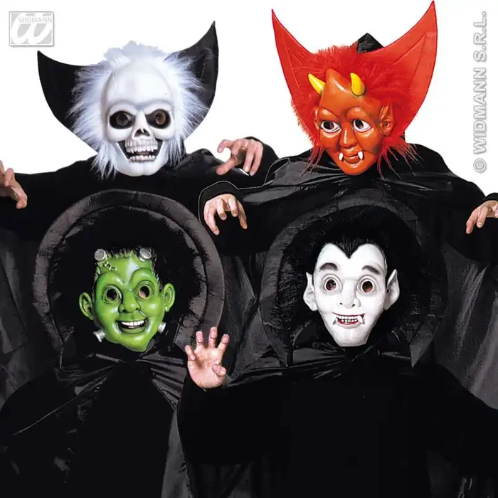 Halloweenmasker Kind Met Cape En Kraag