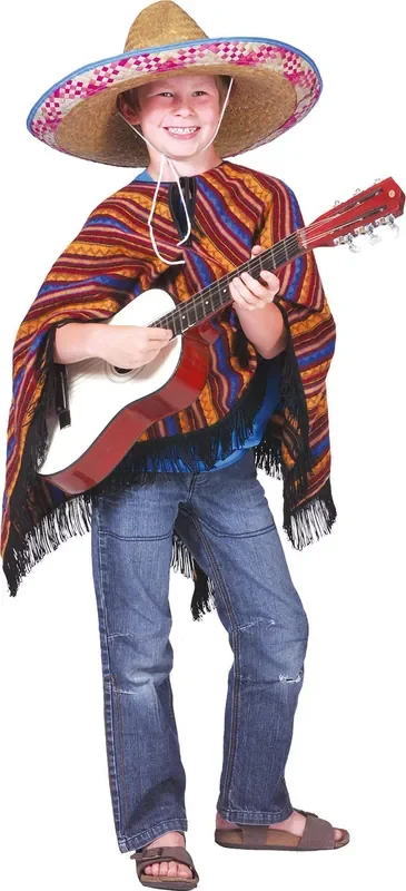 Hola Gringo Poncho Kind Kostüm für Kinder