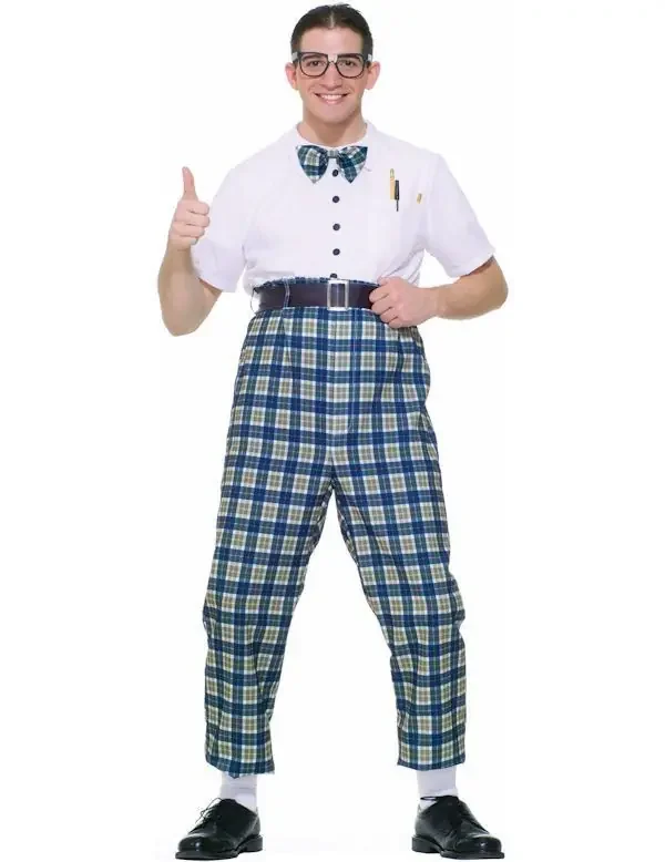 Jaren 50 Nerd Man Kostuum