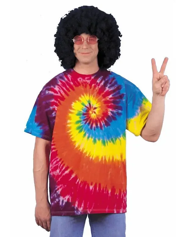 Jaren 60 Tie Dye Shirt Man