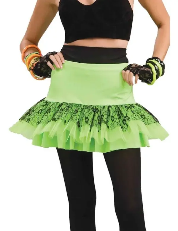 Jaren 80 Groene Rok Vrouw