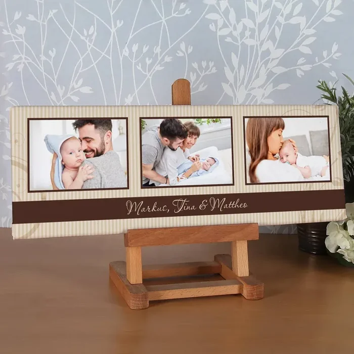 Leinwand Collage 60 x 20 cm mit 3 Ihrer schönsten Fotos