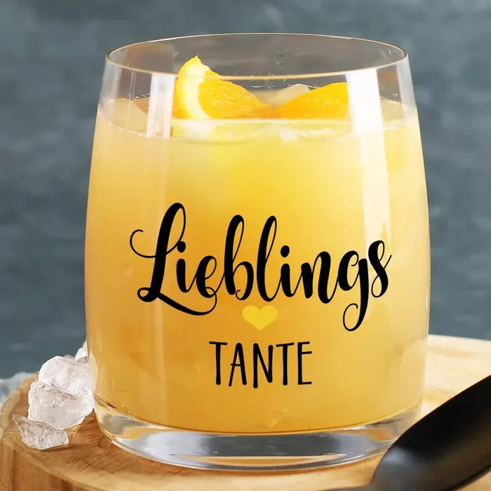 Lieblings Trinkglas mit Ihrem Wunschtext bedruckt