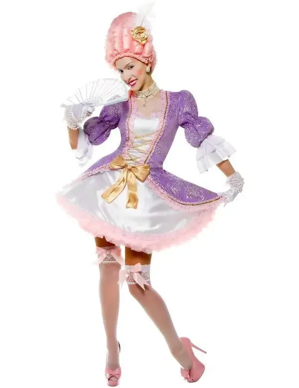 Marie Antoinette Kleurig Vrouw Kostuum