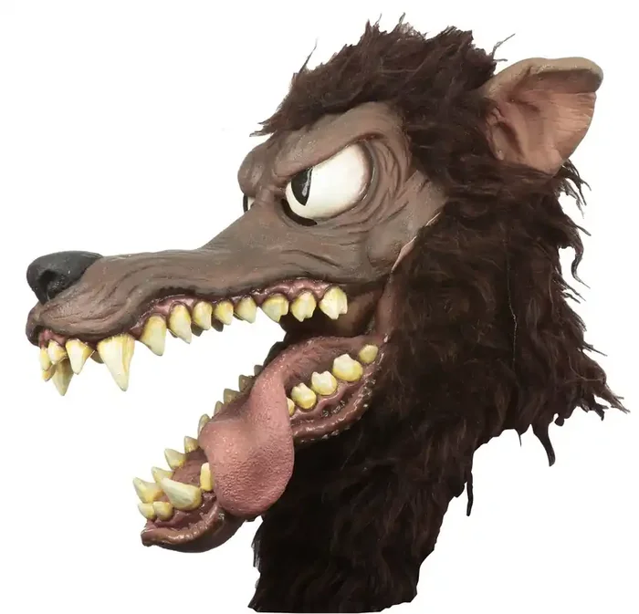 Maske Großer Wütender Hungriger Wolf
