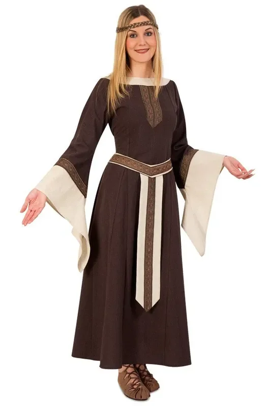 Mittelalterliche Edle Frau Gunhilde Damenkostüm