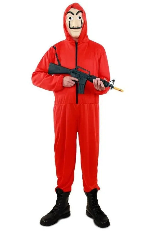 Money Heist Casa De Papel Bank Overvaller Herrenkostüm