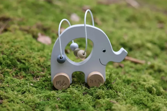 Motorikschleife Elefant personalisiert