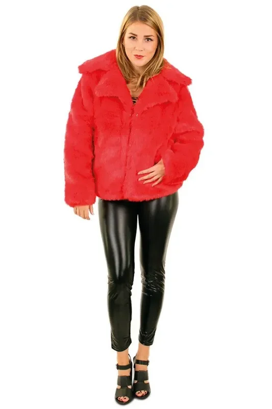 Pelzmantel Weihnachten Abendessen Damen