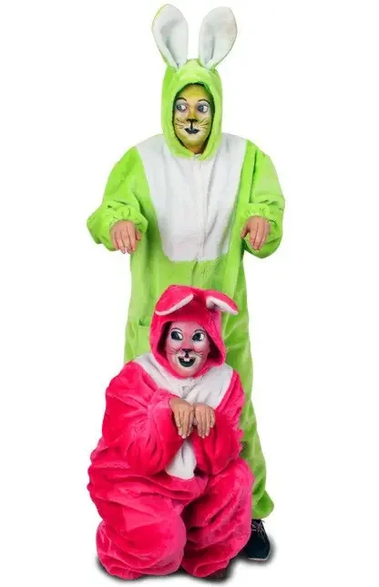 Plüsch Neon Hase Green Unisex Kostüm